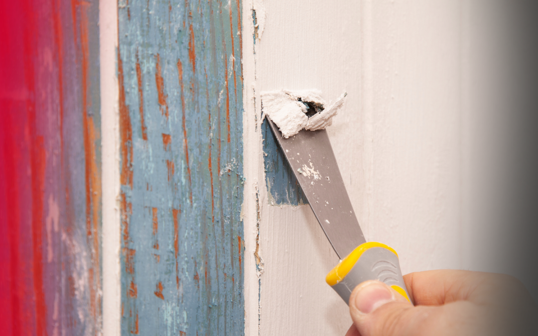 How to remove glue from walls