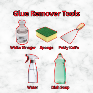 How to remove glue from walls