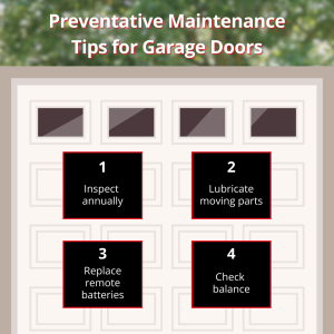 preventative maintenance tips for garage doors