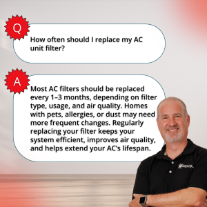 question and answer about when to replace ac filters