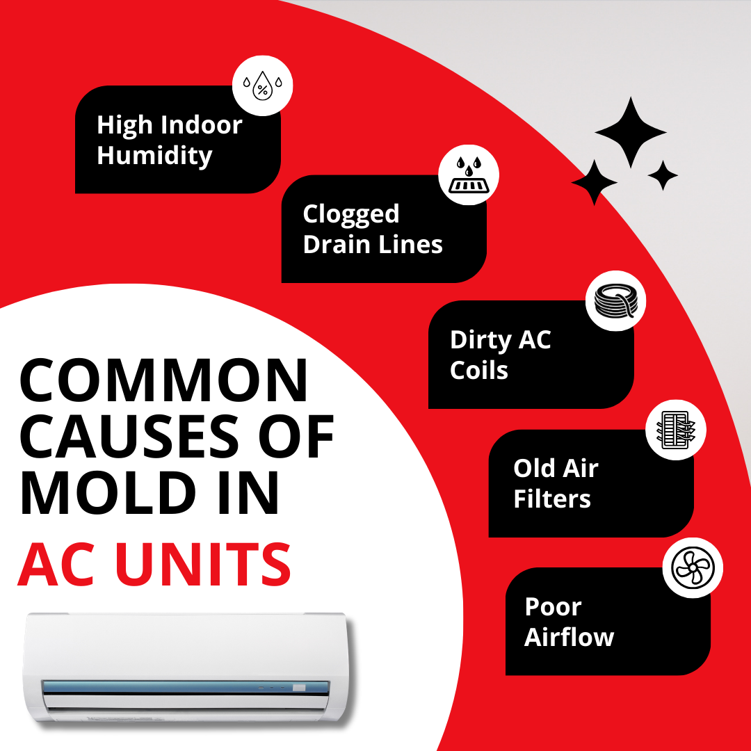 common causes of mold in ac units